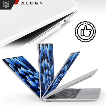 Hülle für MacBook Air 15 M2 2023 A2941 Hülle Gehäusedeckel Klar Alogy Hard Cover Transparent