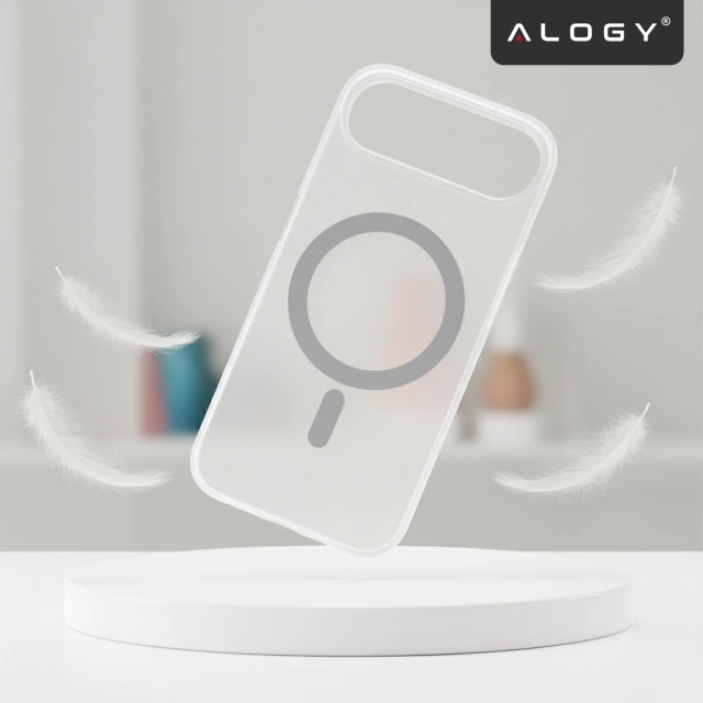 Etui do Apple iPhone 17 Air – matowa obudowa do MagSafe z ochroną obiektywu, smukłe i odporne na zarysowania, idealne dopasowanie – Alogy Skinny MatteCase™ Białe + SZKŁO HARTOWANE