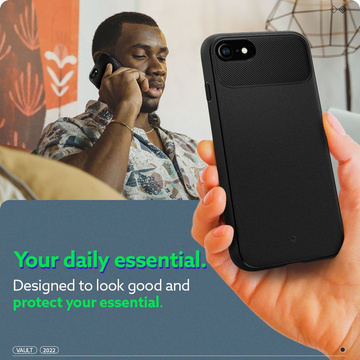 Etui Caseology Vault für Apple iPhone 7 / 8 / SE 2020 / 2022 Mattschwarz