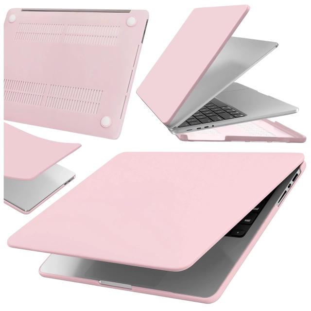 Etui do Apple Macbook Pro 16 2021-2025 (M1/M2/M3/M4) – elastyczna, matowa obudowa ochronna, lekka i odporna – Alogy AirGuard™ Różowy