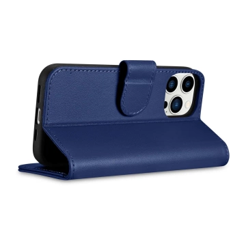 iCarerWallet Case 2in1 Handyhülle für iPhone 14 Pro Max Anti-RFID Flip Leather Cover