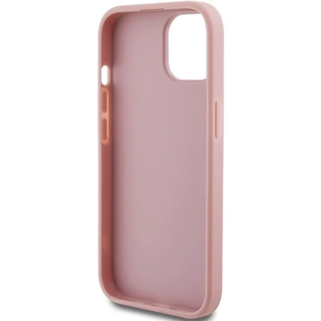 Original GUESS Hardcase GUHCP15SHG4SGP Hülle für iPhone 15 (Fixed Glitter Big 4G / Pink)
