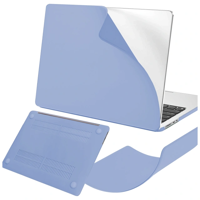 Etui do Apple Macbook Air 15 2023-2025 (M2/M3/M4) – elastyczna, matowa obudowa ochronna, lekka i odporna – Alogy AirGuard™ Lawendowy