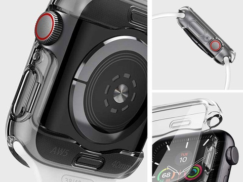 Etui Spigen Ultra Hybrid für die Apple Watch Serie 4/5/6/SE 40 mm Kristallklar