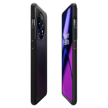 Schützende Spigen Liquid Air Handyhülle für OnePlus 11 5G Mattschwarz