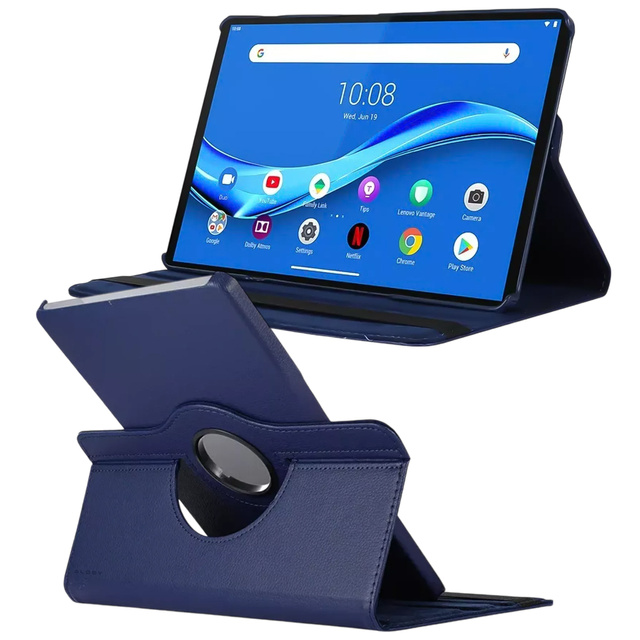 Etui 360 do Lenovo Tab K11 / K11E 11” M11 10.95" TB330FU / TB330XU / TB331FC obrotowe pokrowiec obudowa z klapką na tablet Case Alogy Granatowe