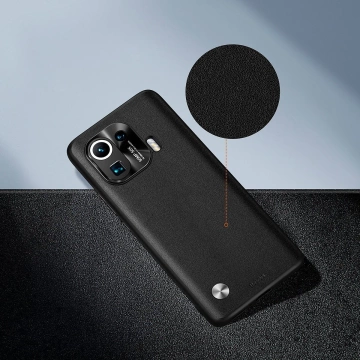 Etui Baseus Alloy Leather do Xiaomi Mi 11 pro (czarne)