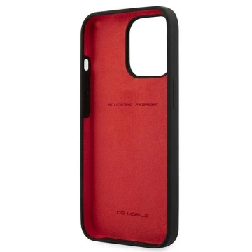 Hülle für Ferrari iPhone 13 Pro / 13 6.1" schwarz/schwarz Hardcase Silikon