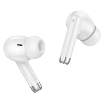 Hoco EQ2 TWS Kopfhörer Weiß Bluetooth 5.3 Hülle 7h Arbeitszeit