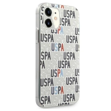 Etui na telefon US Polo  Logo Mania Collection iPhone 12 mini 5,4" biały/white