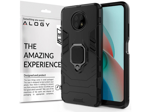 Etui Alogy Stand Ring Armor für Xiaomi Redmi Note 9T/ 9T 5G schwarz