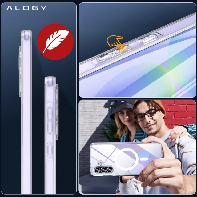 Etui do Samsung Galaxy A36 5G obudowa ochronna na telefon Alogy HybridShield™️ Case Przezroczyste
