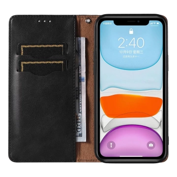 Magnetband-Hülle für iPhone 13, Tasche, Geldbörse, Mini-Lanyard, Anhänger, Schwarz