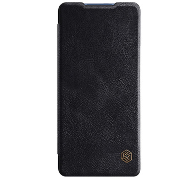 Etui portfel skóra Nillkin Qin do Samsung Galaxy S21 FE 2021 Black
