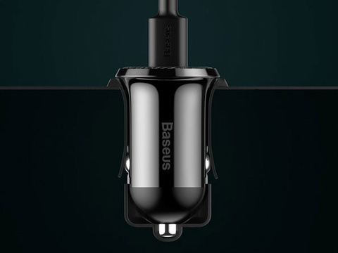 Baseus Grain Pro Autoladegerät 2x USB 4.8A Schwarz