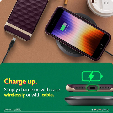 Etui Caseology Parallax für Apple iPhone 7 / 8 / SE 2020 / 2022 Burgund
