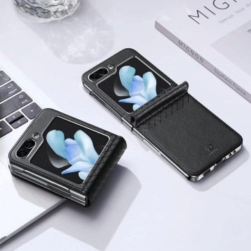 Dux Ducis Bril Hülle für Samsung Galaxy Z Flip 5 5G Schwarz