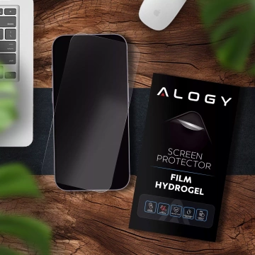 „MATTE“-Folie für Apple iPhone 15 Hydrogel Alogy HydroSkin Matte Pro™ Display für „FINGERPRINT FREE“-Hülle
