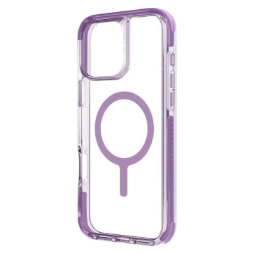 UNIQ-Hülle Combat iPhone 16 6,1" Magclick Charging Pink/Grape Pink