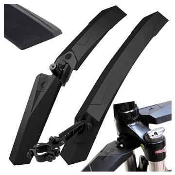 Plattform-Fahrradpedale für MTB-Fahrräder, Aluminium 9/16" Schwarzes Aluminium-Set [2 Stk.]