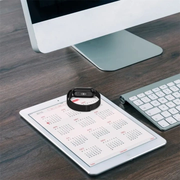 Milaneseband-Stahlarmband für Xiaomi Smart Band 8/ 8 NFC Schwarz