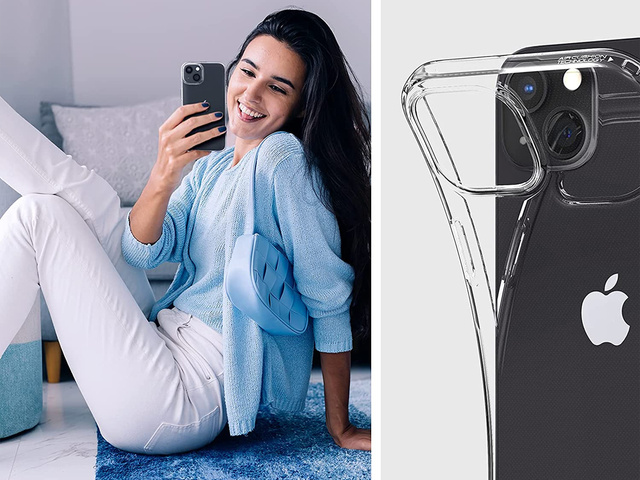 Etui obudowa Spigen Liquid Crystal do Apple iPhone 13 Crystal Clear