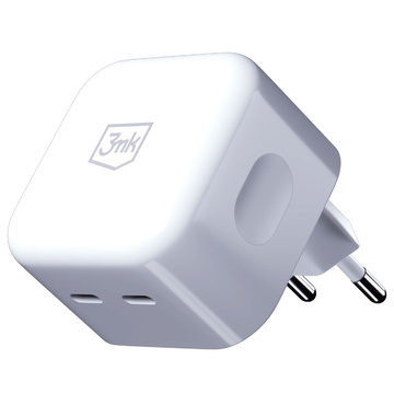 Universelles 90°-Winkelladegerät Zubehör 3mk Hyper Charger PD 35W 2x USB-C Typ C