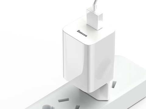 Ładowarka sieciowa Baseus USB EU Quick Charge QC 3.0 24W White
