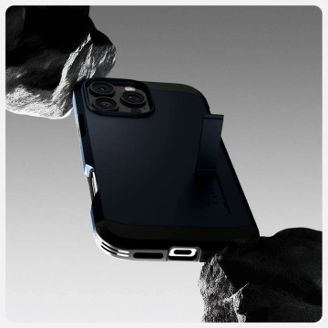 Hülle Spigen Tough Armor Mag MagSafe für iPhone 16 Pro Max Metal Slate