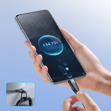 Joyroom USB-Kabel - Micro-USB zum Laden / Datenübertragung 3A 1m schwarz (S-1030M12)