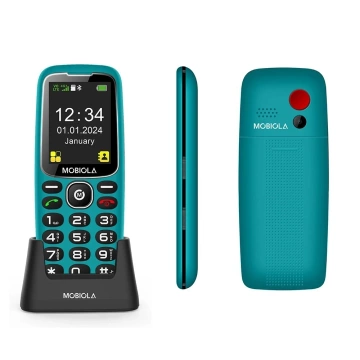 GSM-Telefon Mobiola MB4120 4G für Senioren Türkis