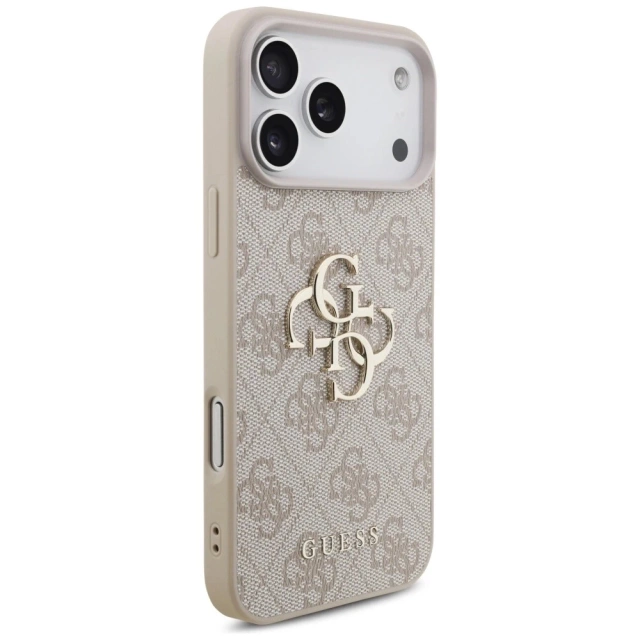 Etui Guess Hardcase 4G Big Metal Logo do iPhone 17 Pro Max różowe