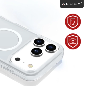 Apple iPhone 17 Pro Max Hülle – Matte MagSafe-Abdeckung mit Linsenschutz, schlank und kratzfest, perfekte Passform – Alogy Skinny MatteCase™ Weiß