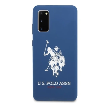 Etui na telefon US Polo Silicone Collection do Samsung Galaxy S20 granatowy/navy