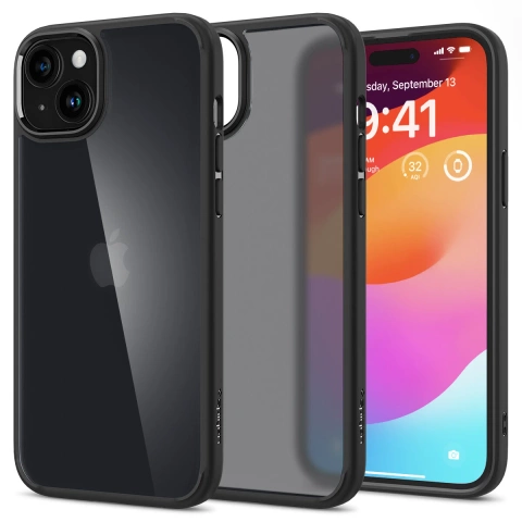 Etui Spigen Ultra Hybrid, frost black do iPhone 15 Plus