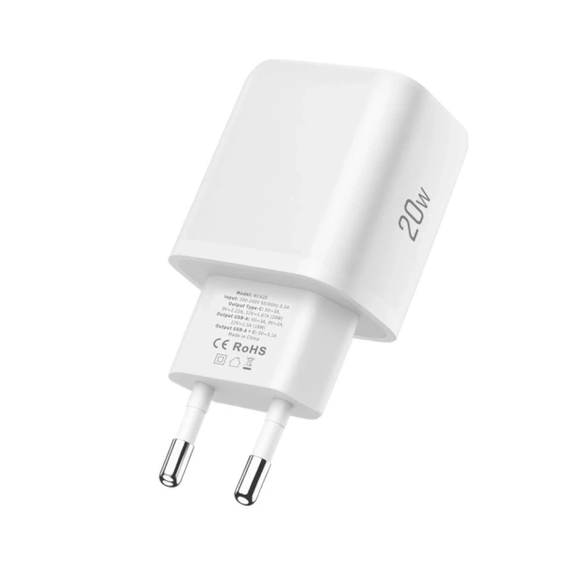 Ładowarka Sieciowa 2xUSB Tech-Protect NCA20 20W PD QC3.0 Biała