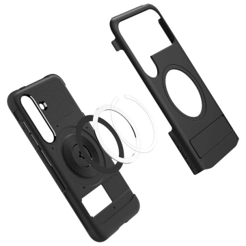 Etui für Samsung Galaxy S25 Schwarz Spigen Slim Armor Mag MagSafe