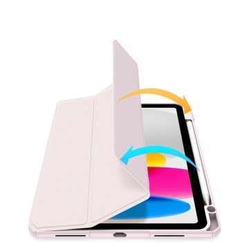 Dux Ducis Toby Hülle iPad 10.9'' 2022 (10 Gen.) Hülle mit Platz für Apple Pencil Stylus Smart Cover Ständer Pink