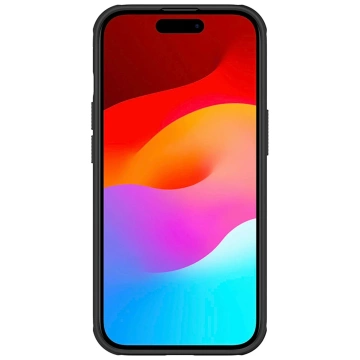 Nillkin Super Frosted Shield Pro verstärkte Hülle für iPhone 15 Plus – Schwarz