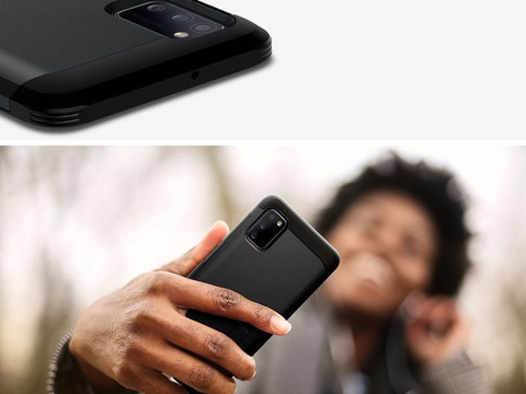 Etui Spigen Tough Armor für Samsung Galaxy A41 Metal Slate
