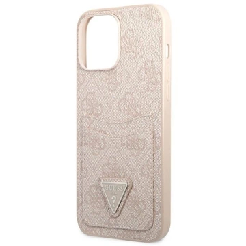 Etui Guess GUHCP13LP4TPP für iPhone 13 Pro / 13 6,1" Hardcase 4G Triangle Logo Cardslot