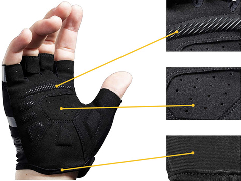 Sport Radfahren Fahrradhandschuhe zum Radfahren fingerlose Handschuhe L RockBros