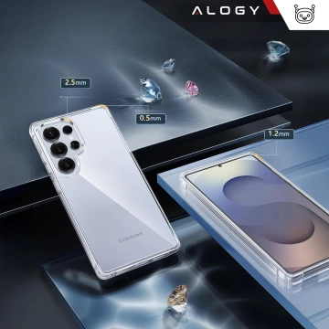 Hülle für Apple iPhone 16 Pro Max Alogy Anti-Shock Hybrid Case für MagSafe Transparent
