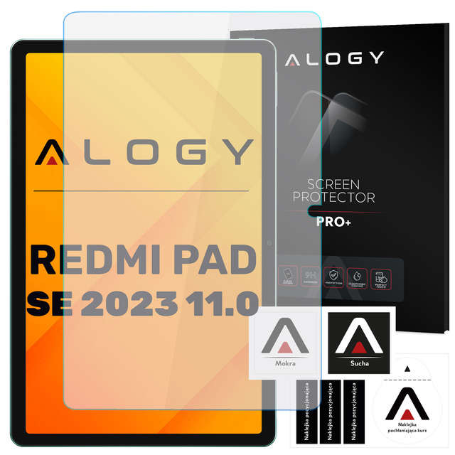 Szkło hartowane do Xiaomi Redmi Pad SE 11.0” 2023 na tablet ekran Alogy Screen Protector Pro+ 9H