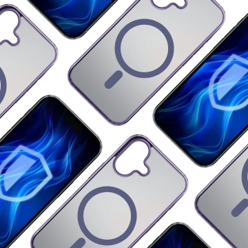 Schutzhülle für Apple iPhone 16 3mk Frosty MagCase Lila