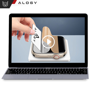 2x Hydrogel Alogy Hydrogel Schutzfolie für Smartwatch für Apple Watch SE (44mm)