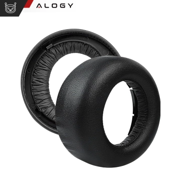 2x Ersatz-Ohrpolster aus Schaumstoff für Sony PS5 Wireless PULSE 3D Kopfhörer, Schwarz, mit Abnehmvorrichtung