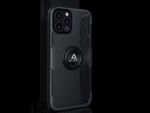 Etui Alogy Ring Holder Armor für Apple iPhone 12/ 12 Pro schwarz