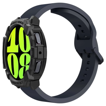 Etui Spigen Rugged Armor für Samsung Galaxy Watch 7 (44 mm) Mattschwarz