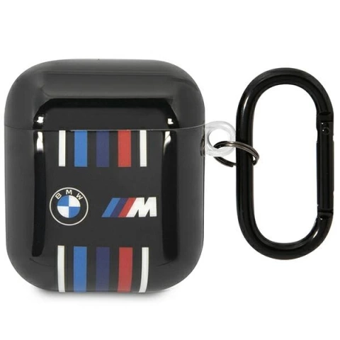 Etui BMW BMA222SWTK do AirPods 1/2 cover czarny/black Multiple Colored Lines